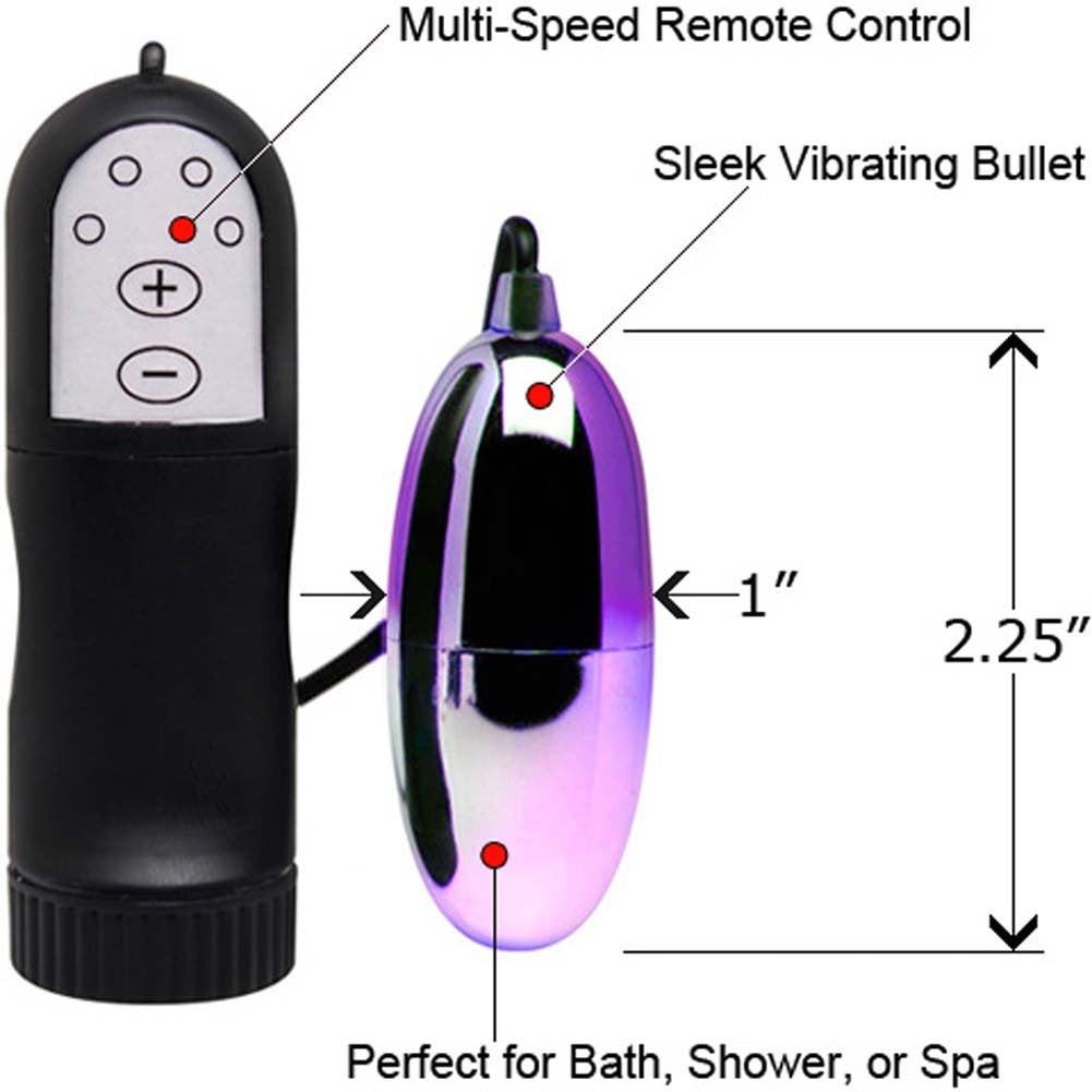 Pipedream Deluxe Multi Speed Bullet-Purple