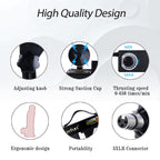 Auxfun Sex Machine Device For Women Auto Thruting Love Machne Dildo Hismith 3.5''Suction Cup Adapter With 3 Xlr Connector Attahcments Hands-Free Machine Lifelike Dildo