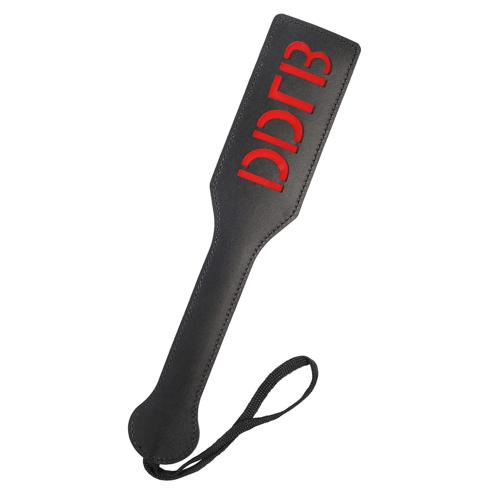 VENESUN DDLB Daddy Dom Little Boy Spanking Paddle, 12.6inch Faux Leather SM Sex Toys for Adults BDSM Play
