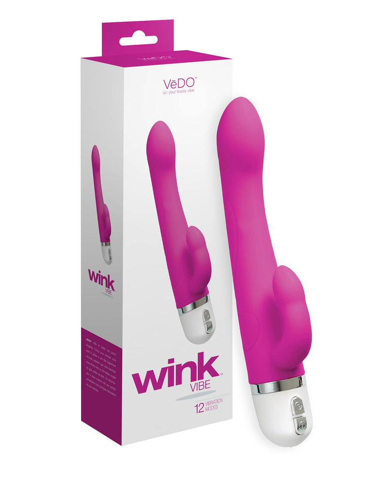 VeDO  Wink Mini Vibe Vibrator, Hot In Bed Pink