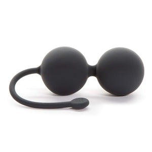 Fifty Shades Of Grey Tighten And Tense Black Silicone Jiggle Balls For Kegel Toning - 70G