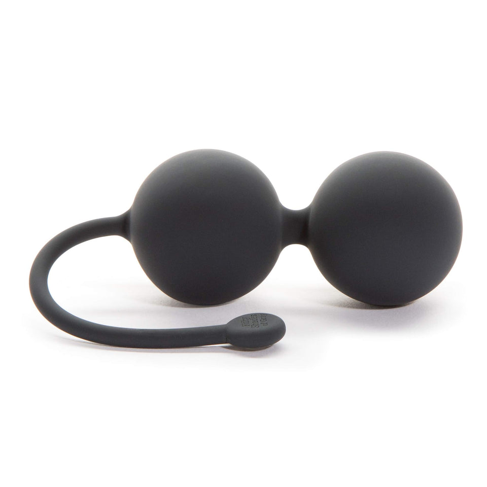 Fifty Shades Of Grey Tighten And Tense Black Silicone Jiggle Balls For Kegel Toning - 70G