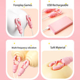 Nipple Clamps Adult Sex Toys, Nipple Vibrator Women Sex Toys with 12 Vibration & Tongue Licking Modes, Vibrating Nipple Toy Clit