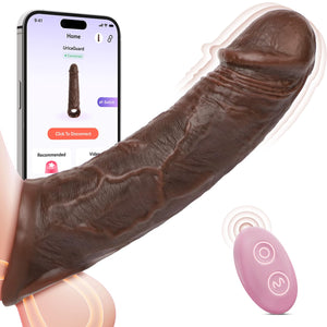 Penis Sleeve Vibrator Sex Toys - Pumps & Enlargers 4IN1 Penis Ring Extender, Upgraded App & Remote Control Multiple Modes, Elast