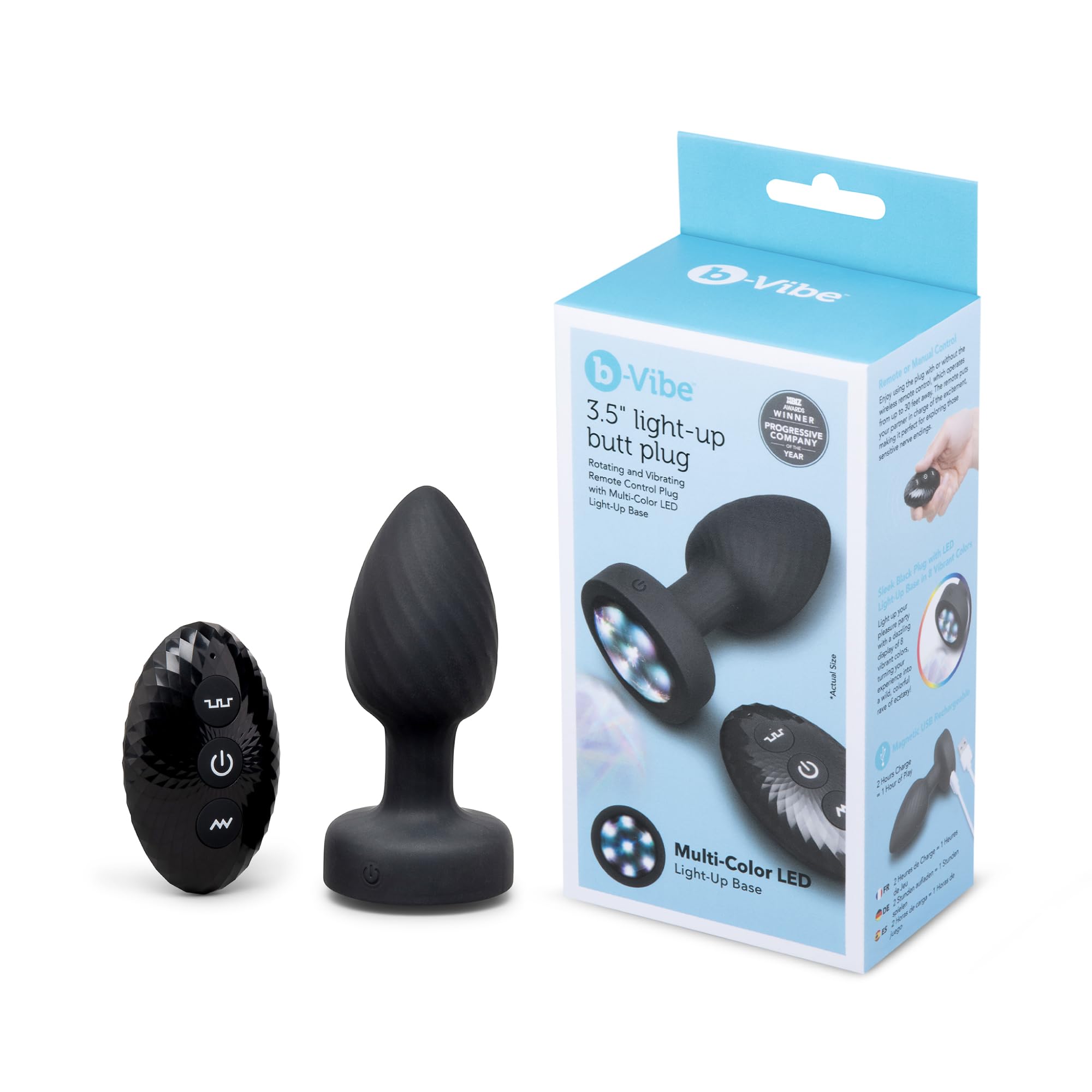 b-Vibe 3.5 in. Light-Up Butt Plug