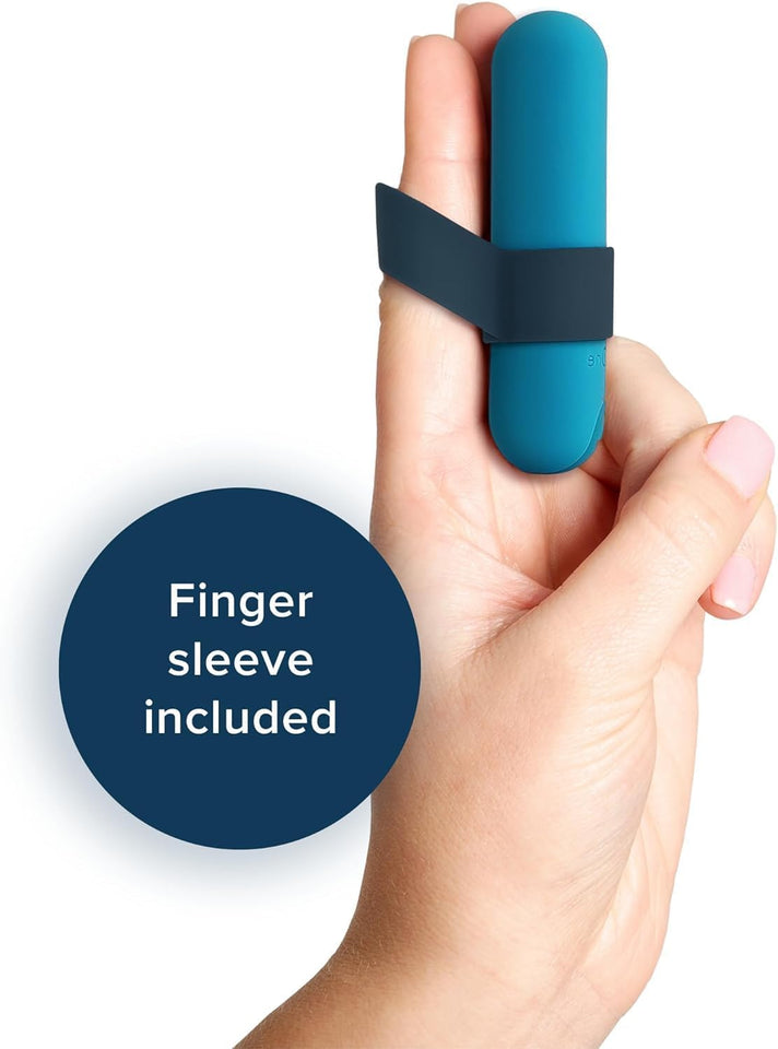 Plusone Bullet Vibrator For Women With Finger Sleeve - Mini Vibrator Made Of Body-Safe Silicone, Fully Waterproof, Usb Rechargeable - Personal Massager With 10 Vibration Settings