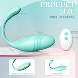 Thrusting Egg Vibrator, Mute Remote Control Vibrator with 9 Thrusting & Vibrating Modes, Couple Vibrator Thrusting Dildo for Wom