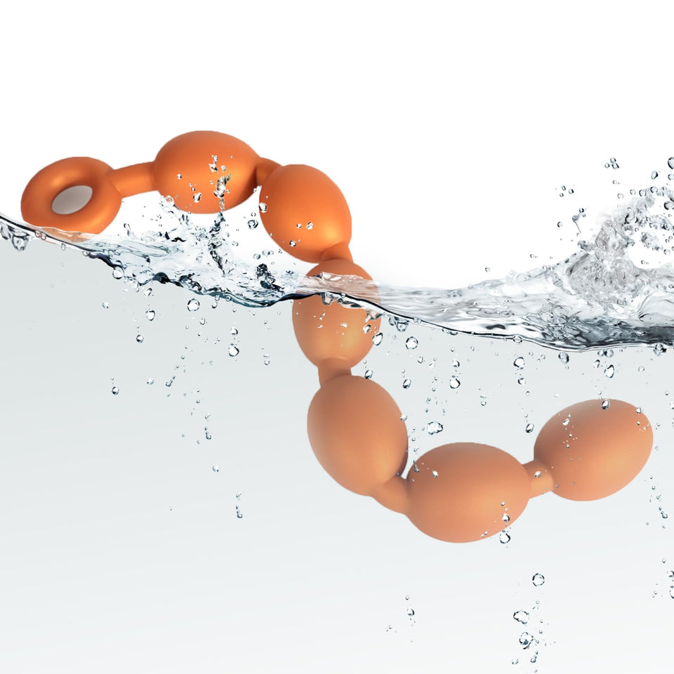 SUILEE 15.75 Inch Eggs Shape Pull Beads Prostate Massage Liquid Silicone Toy, Extra Long Anal Plug Adult Sex Toys for Women and