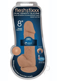 Curve Novelties Fleshstixxx 8In Silicone Dildo Wballs - Latte