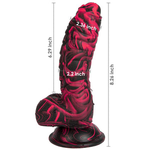Huge Dildo Adult Sex Toys - 8.26 '' Blowjob Realistic Fantasy Dildos with Strong Suction Cup, G Spot Clitoral Anal Vaginal Forep