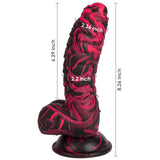 Huge Dildo Adult Sex Toys - 8.26 '' Blowjob Realistic Fantasy Dildos with Strong Suction Cup, G Spot Clitoral Anal Vaginal Forep