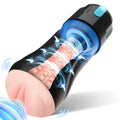 Male Adult Sex Toys for Men, Movakativ Sucking Male Masturbator Penis Pump with 10 Vibration & 5 Suction, Super Soft TPE Channel
