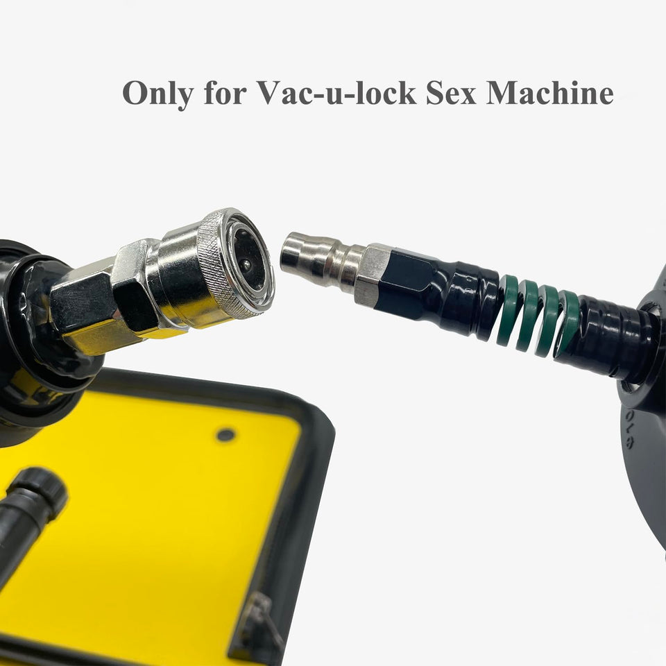 TenFruit Vac-u-Lock Connector to 3.86 '' Suction Cup with Quick Air Sex Machine Attachment to Universal Dildo Masturbator Holder