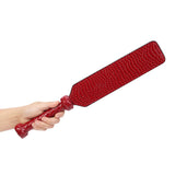 alisikee Faux Snake Leather Spanking Paddle for Adult Sex Toys, 16.3in Faux Leather Bondage Sexual Paddles BDSM Set, Red