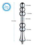 Hismith 8.02Bead Dildo, Smooth Aluminium Anal Wand with KlicLok System for Sex Machines