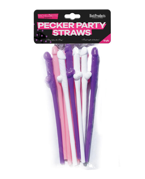 Bachelorette Party Pecker Straw 10pk