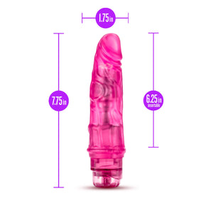 Blush B Yours Vibe 3 - Feels Real Realistic 7.75 Inch Vibrating Dildo - 1.75 In Width - Ipx7 Waterproof - Soft Body Safe Materia