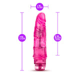 Blush B Yours Vibe 3 - Feels Real Realistic 7.75 Inch Vibrating Dildo - 1.75 In Width - Ipx7 Waterproof - Soft Body Safe Materia