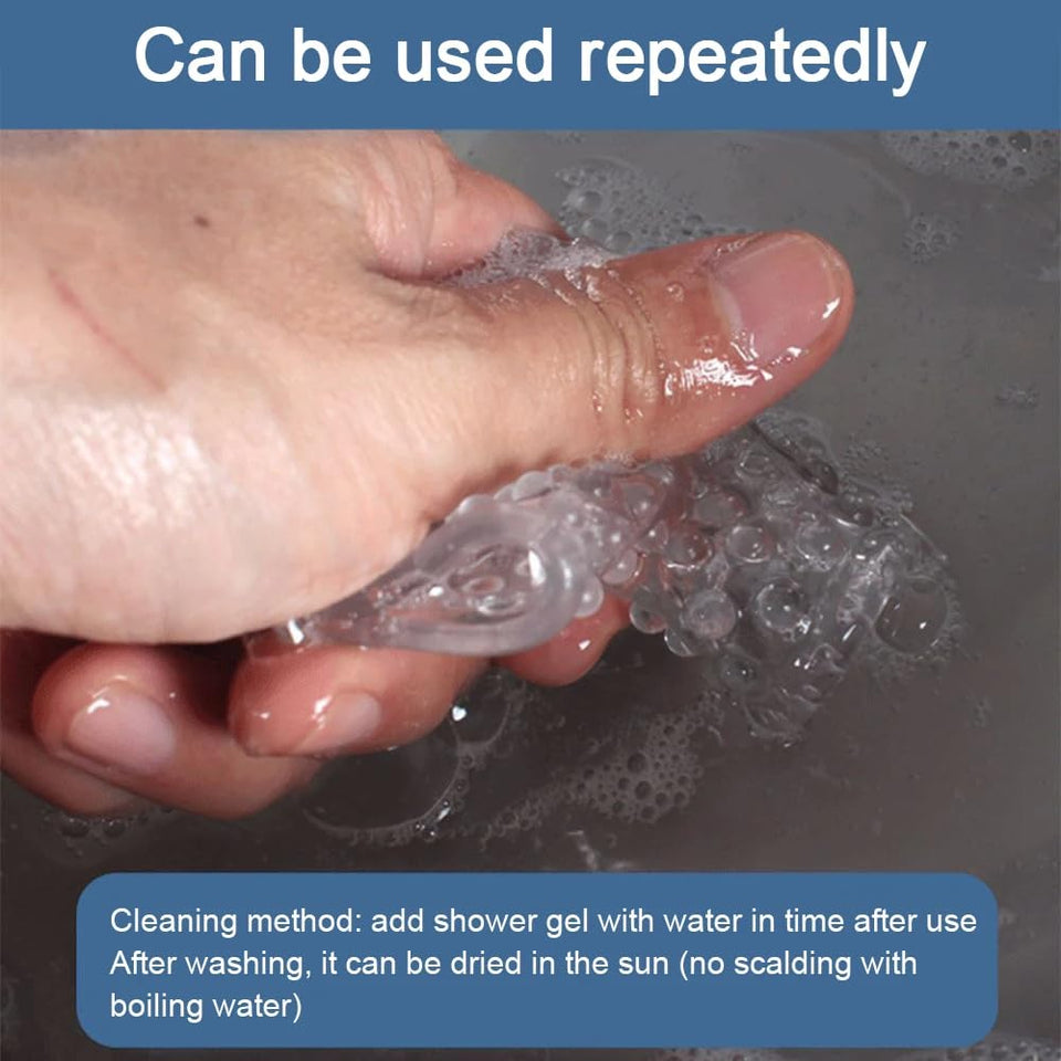 Reusable Finger Sleeve No Vibrator G-Spot Massage Clitoris Stimulation Women Sex Toy Finger Vibrator Attachment Women Masturbato