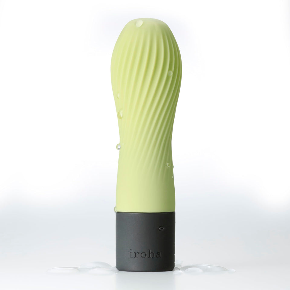 Iroha Zen Matcha Soft Silicone Women Vibrator, Intimate Waterproof Personal Dildo Massager, Clitoral Stimulator Battery Powered