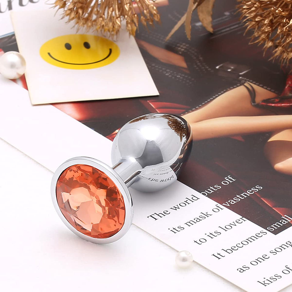 Akstore Small Fetish Anal Plug Butt Personal Sex Massager(Golden)
