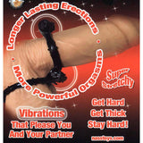 Double Power Cock & Balls Ring Black