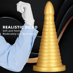Huge Thick Anal Plug, Liquid Silicone Large Butt Plug, Ultra Soft Anal Dildo for Deep Stimulation, Vaginal Massage Prostate Anal