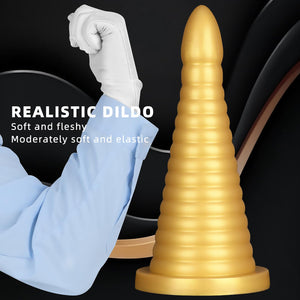 Huge Thick Anal Plug, Liquid Silicone Large Butt Plug, Ultra Soft Anal Dildo for Deep Stimulation, Vaginal Massage Prostate Anal