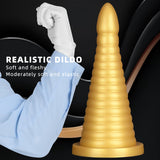 Huge Thick Anal Plug, Liquid Silicone Large Butt Plug, Ultra Soft Anal Dildo for Deep Stimulation, Vaginal Massage Prostate Anal