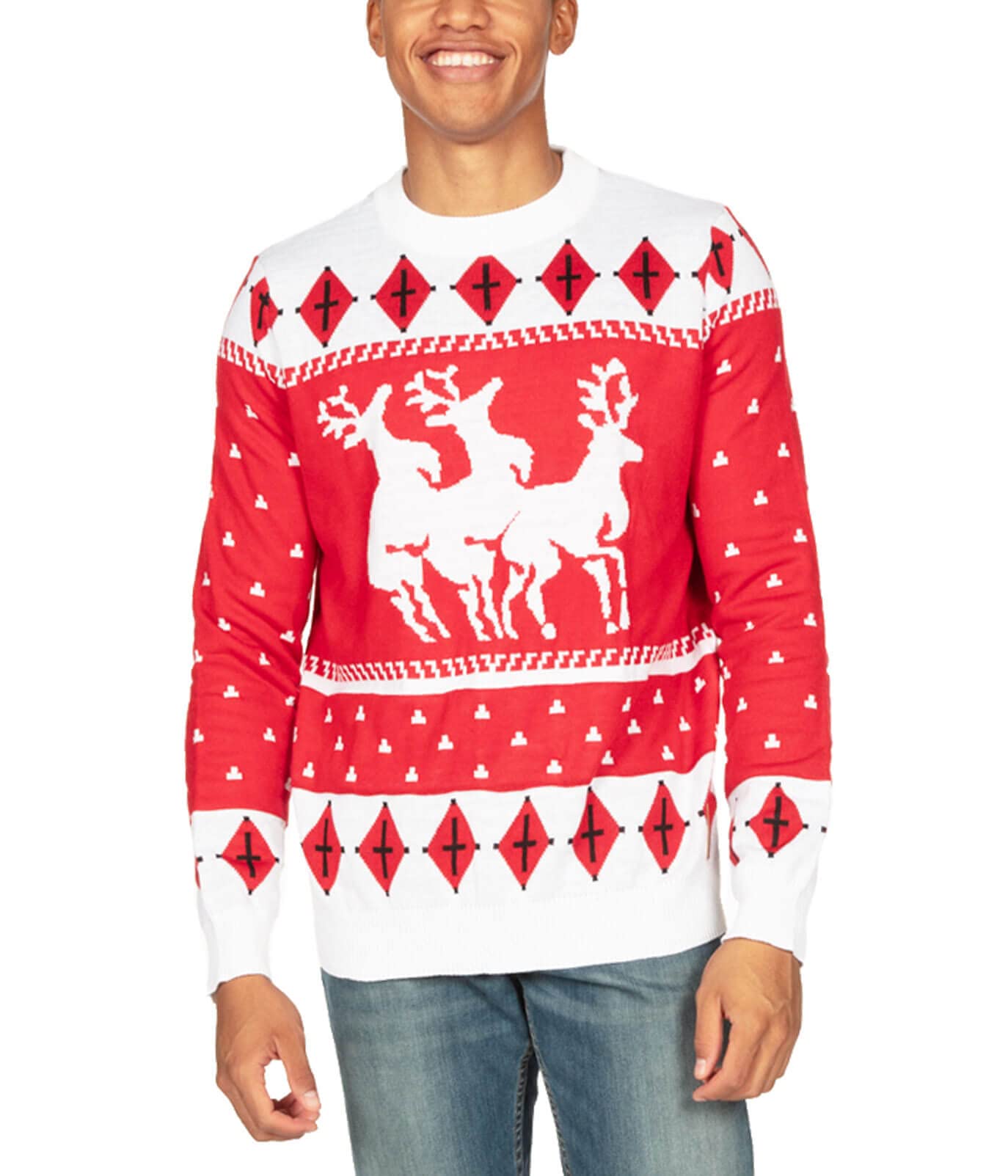 Tipsy Elves Ugly Christmas Sweaters for Men - Colorful and Funny Mens Christmas Sweaters - Festive Holiday Pullovers - Mens Hi