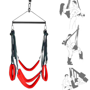 Sex Swing Swing Sex Bondage Restraints Indoor Ceiling Swing with Steel Triangle and Spring Support 400 lbs for Couples Adult Sex