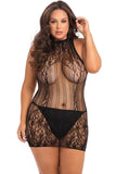 Reckless Lace Mini Dress Black Queen