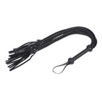 VENESUN Bondage Spanking Flogger, 31.5inch Faux Leather Whips for Adult BDSM Play, Black