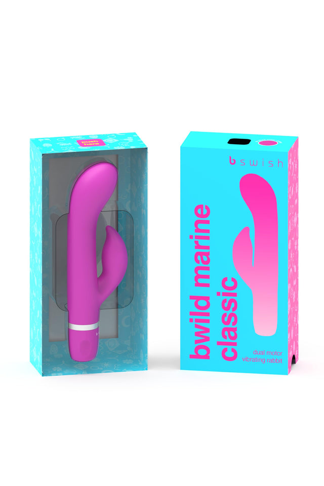 B Swish Bwild Classic Marine Rabbit-Style Massager, Rose