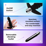 t - off Waterproof Vibrating Anal Beads Vibrating Butt Plug Prostate 7 Vibration Mode G spot Dildo Adult Massager Toy, Couples S