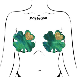 Pastease Holographic Green Clover Full Coverage