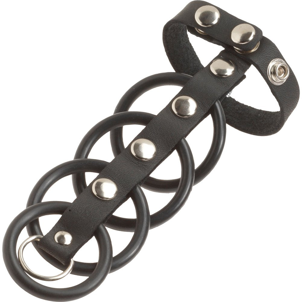 5 Ring Black Rubber Changeable Gates Of Hell
