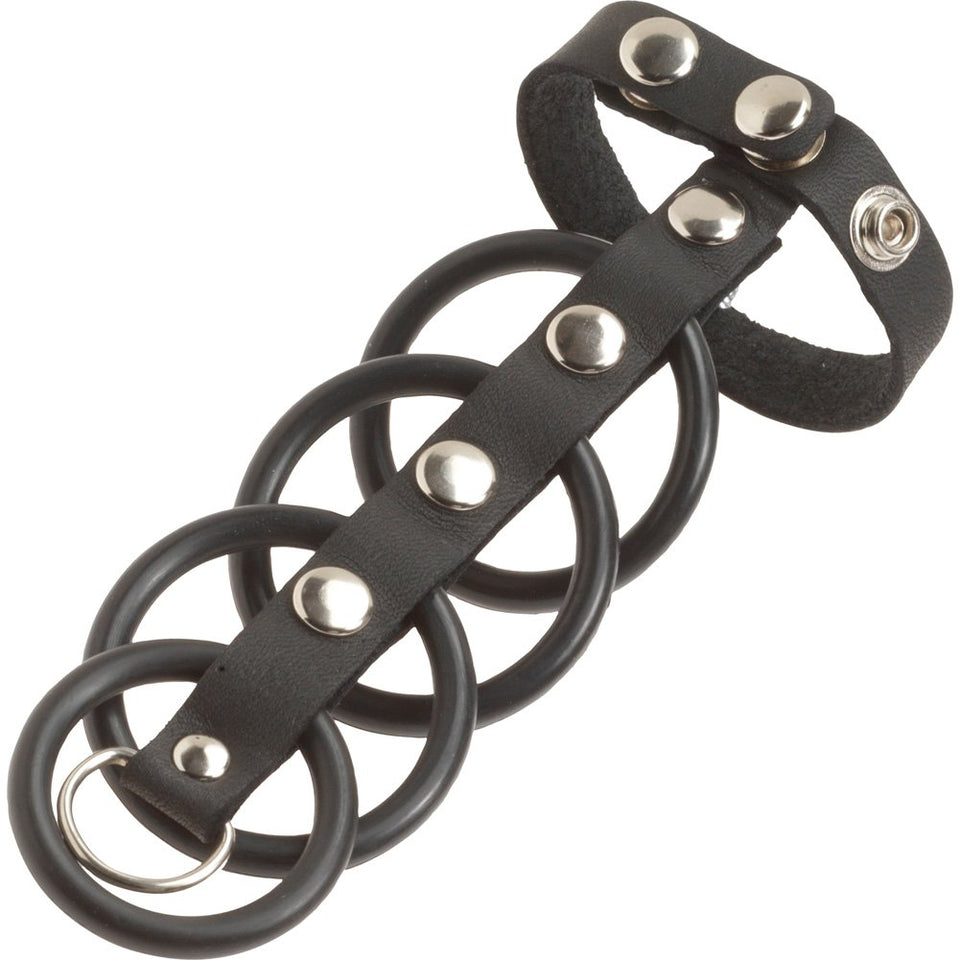 5 Ring Black Rubber Changeable Gates Of Hell
