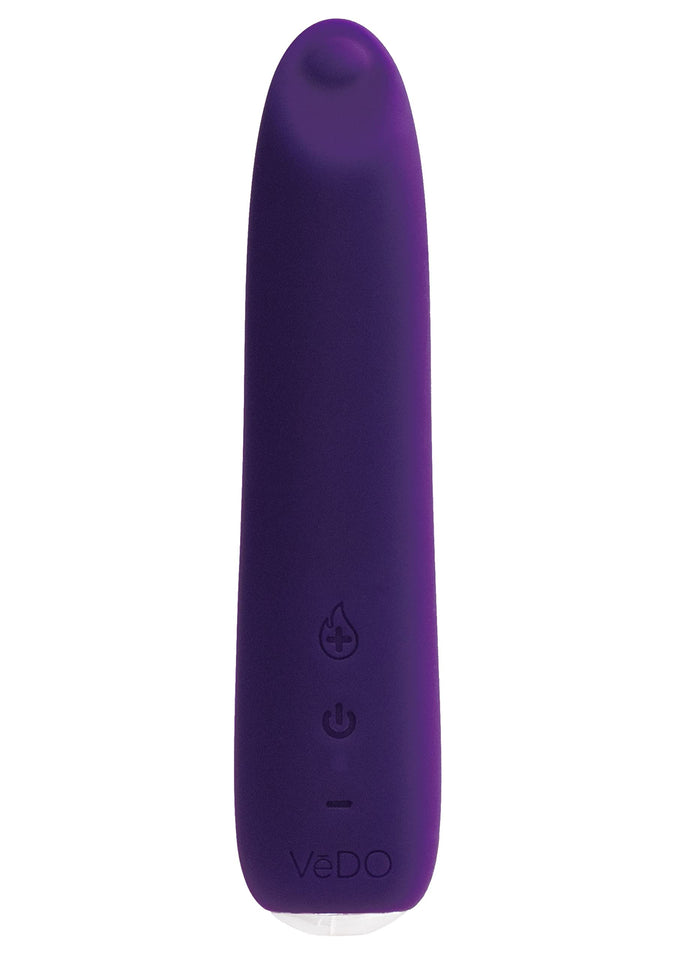 VeDO Boom Bullet Vibrator, Warming Rechargeable Waterproof 10 Vibration Mode Adult Sex Toy, Purple