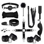 BDSM Bondage Restraints Sex Toys - Adjustable Soft Leather Handcuffs Ankle Cuffs Adult Toy, Furniture Restraint Kit for Men Wome