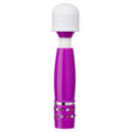 Cloud 9 Novelties Mini Wand With Silicone Flexible Head And Jewels Purple