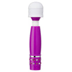 Cloud 9 Novelties Mini Wand With Silicone Flexible Head And Jewels Purple