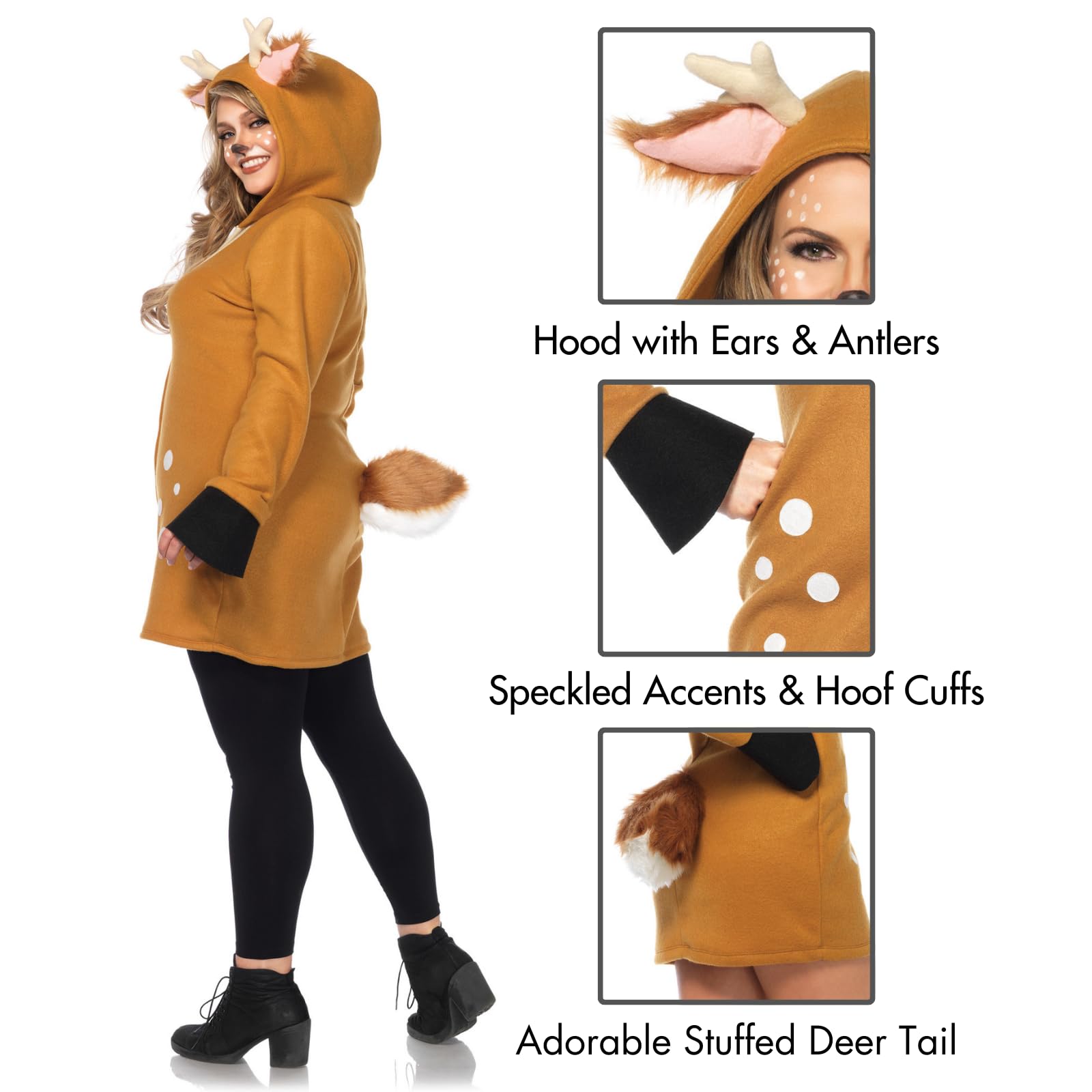 Cozy Fawn, Zipper Front Fleece
