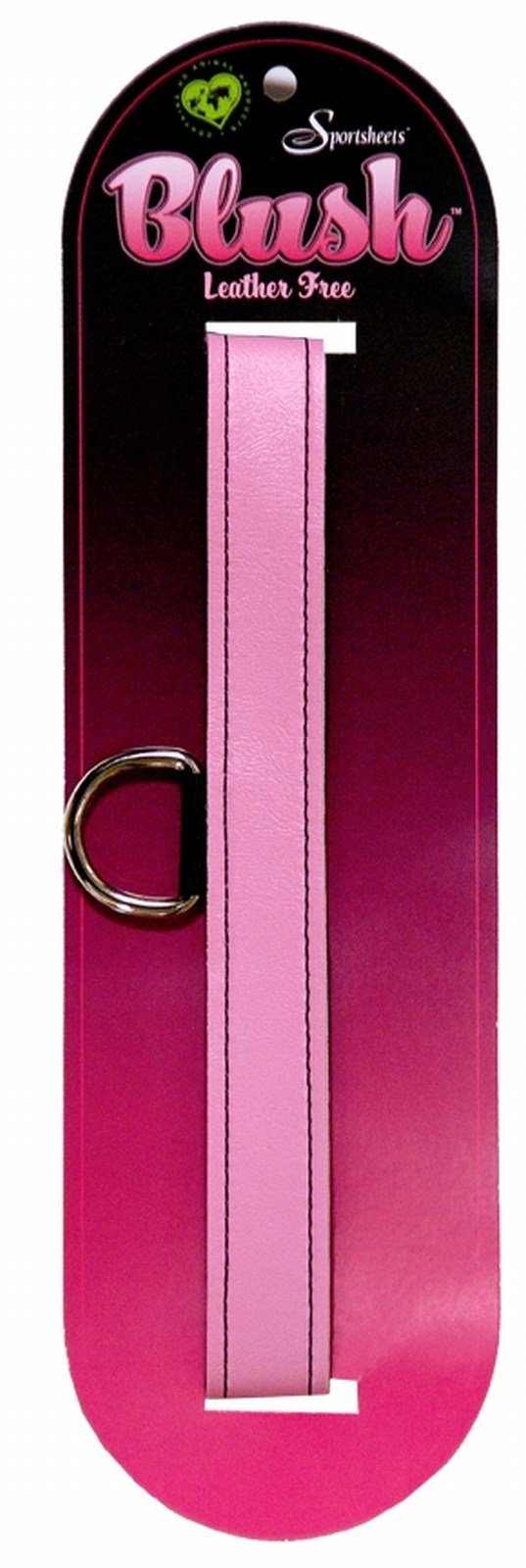Sportsheets Blush Vinyl Bondage Collar, Pink