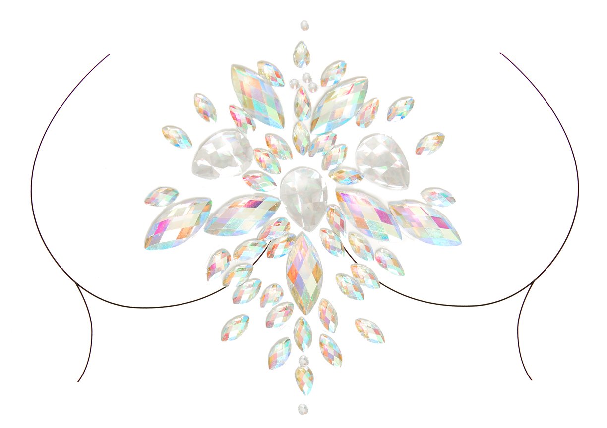 Leg Avenue Celestial Adhesive Body Jewels Clear Color