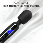 Vibrator Wand Sex Toy Cordless Wand Massager for Women Clitoral Stimulation, Wand Vibrator G Spot Vibrating Wand for her with LC