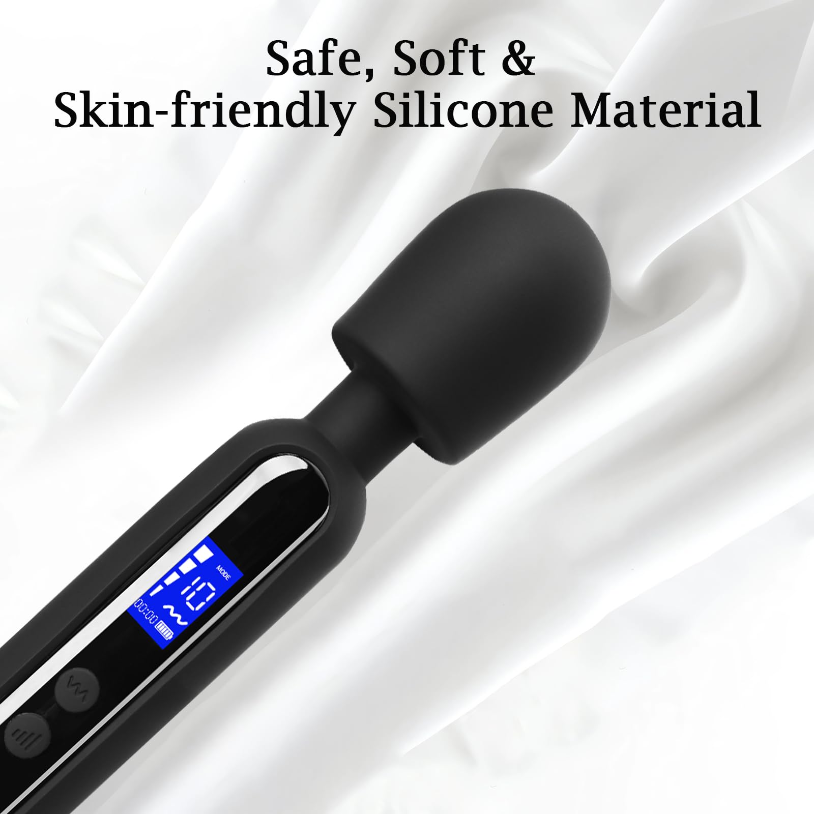Vibrator Wand Sex Toy Cordless Wand Massager for Women Clitoral Stimulation, Wand Vibrator G Spot Vibrating Wand for her with LC