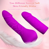 Strap On Dildo for Women - Wearable Harness with 2 Removable Realistic Dildos, Adjustable Strapless Strapon for G-Spot and Anal
