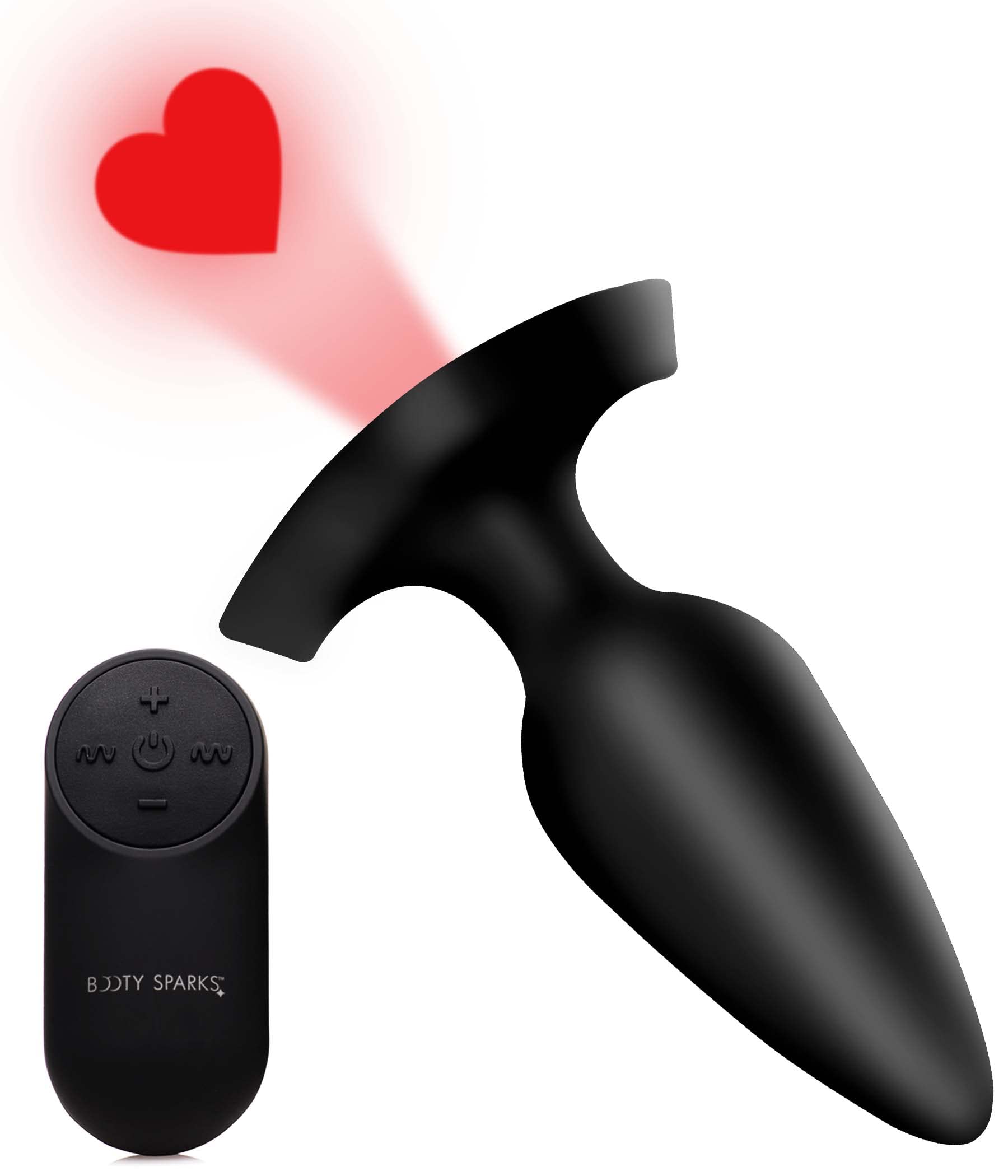 Booty Sparks Laser Heart Anal Plug Rc L