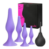 Anal Plug Sex Toys,HISIONLEE 5PCS Sex Anal Toys Silicone Butt Plug Training Kit for Adult Sex Toys & Games Women Male and Beginn